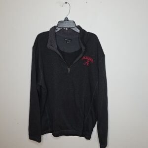 Champion Men's Dark Gray Zip-Up Sweater ALABAMA, Roll Tide Size Large